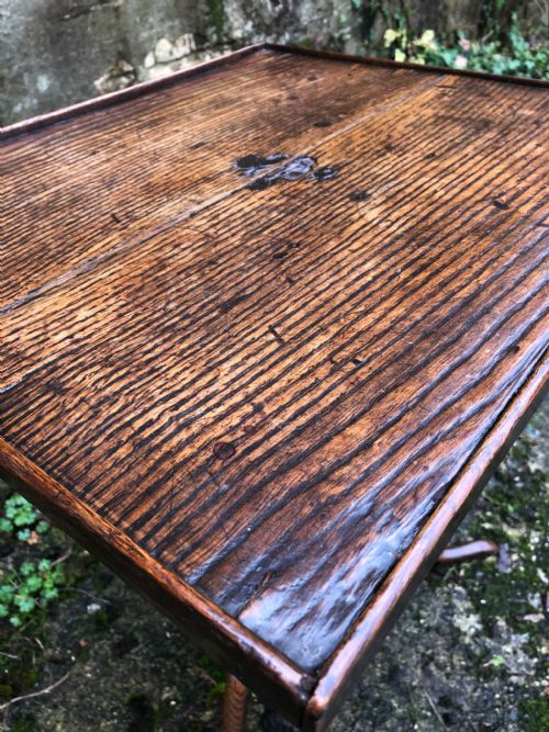 ANTIQUE PRIMITIVE COUNTRY TABLE - ADDITIONAL PHOTO 6