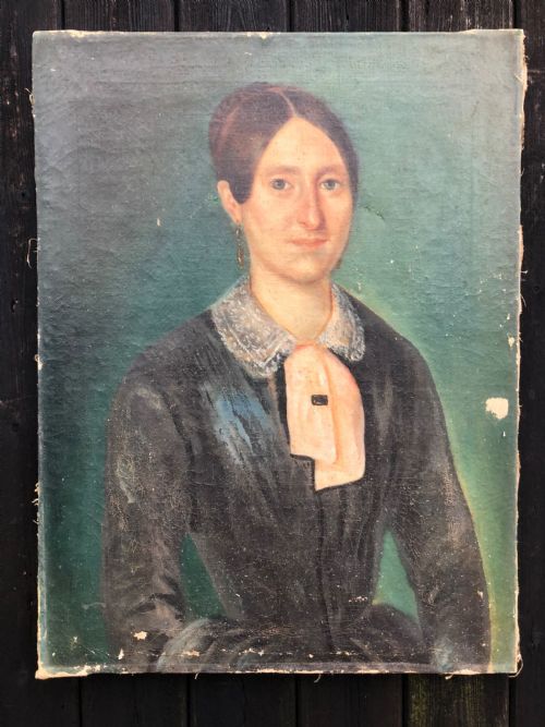 antique portrait - CATEGORY: ANTIQUE ART - DATED 19TH CENTURY