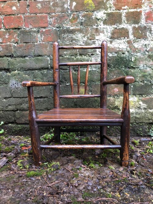 ANTIQUE CHILDS CHAIR - ADDITIONAL PHOTO 2