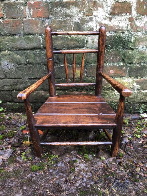 ANTIQUE CHILDS CHAIR - ADDITIONAL PHOTO 4