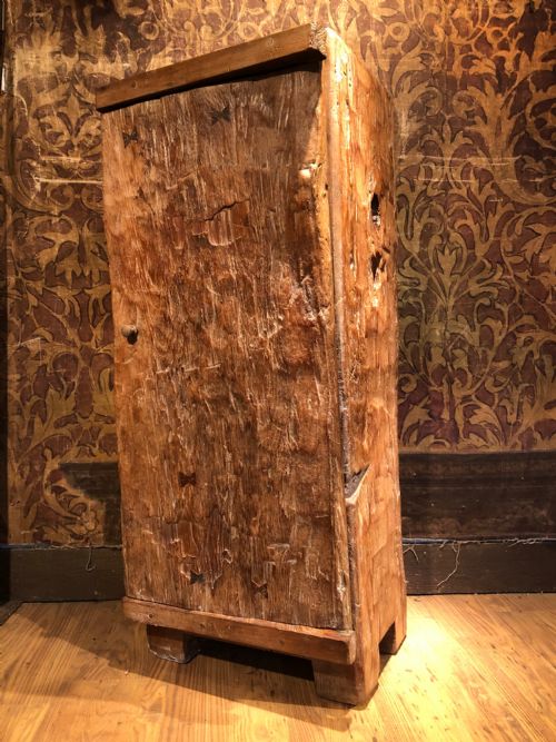 rustic dugout cupboard - CATEGORY: ANTIQUE CUPBOARDS - DATED EDWARDIAN