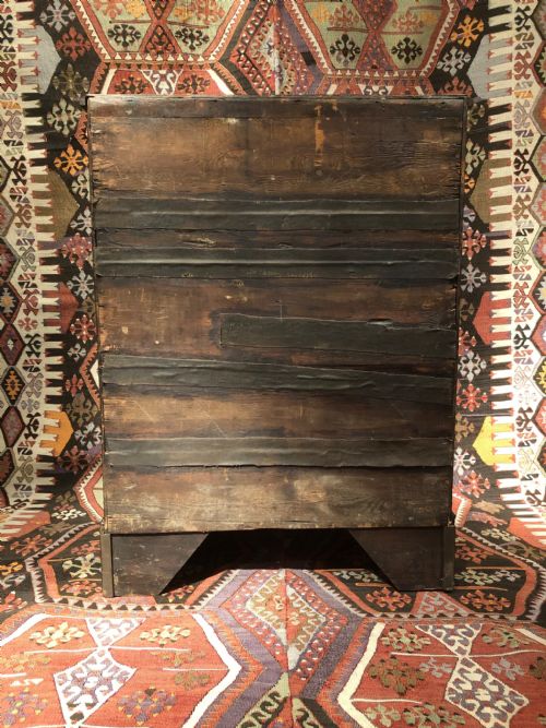 GEORGIAN OAK AND PINE CHEST OF DRAWERS - ADDITIONAL PHOTO 5