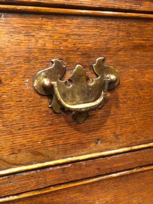 GEORGIAN OAK AND PINE CHEST OF DRAWERS - ADDITIONAL PHOTO 11