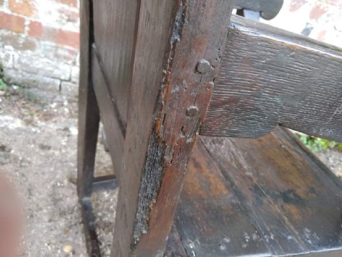 CHARLES I OAK WAINSCOT ARMCHAIR - ADDITIONAL PHOTO 2