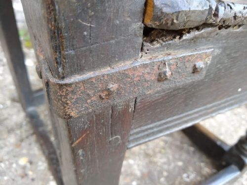 CHARLES I OAK WAINSCOT ARMCHAIR - ADDITIONAL PHOTO 3