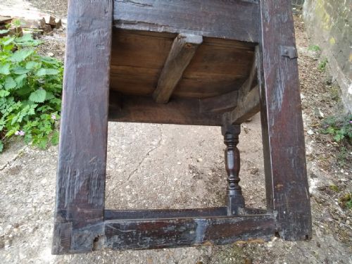 CHARLES I OAK WAINSCOT ARMCHAIR - ADDITIONAL PHOTO 7