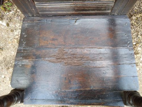CHARLES I OAK WAINSCOT ARMCHAIR - ADDITIONAL PHOTO 9