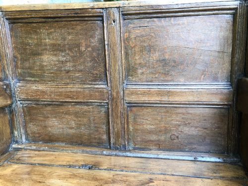 ANTIQUE PRIMITIVE SETTLE - ADDITIONAL PHOTO 5