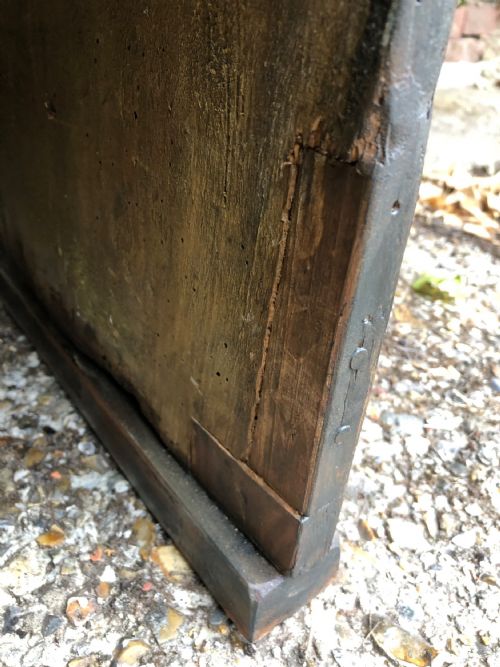 ANTIQUE PRIMITIVE SETTLE - ADDITIONAL PHOTO 12