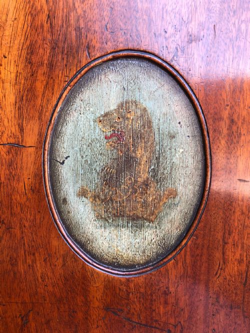 GEORGIAN MAHOGANY HALL CHAIR - ADDITIONAL PHOTO 4
