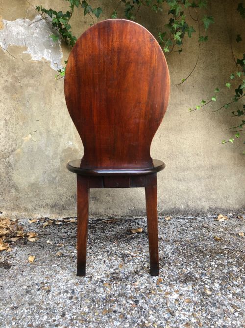 GEORGIAN MAHOGANY HALL CHAIR - ADDITIONAL PHOTO 8