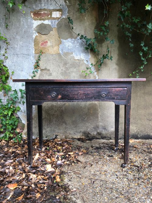 ANTIQUE DRAUGHTSMANS TABLE - ADDITIONAL PHOTO 4