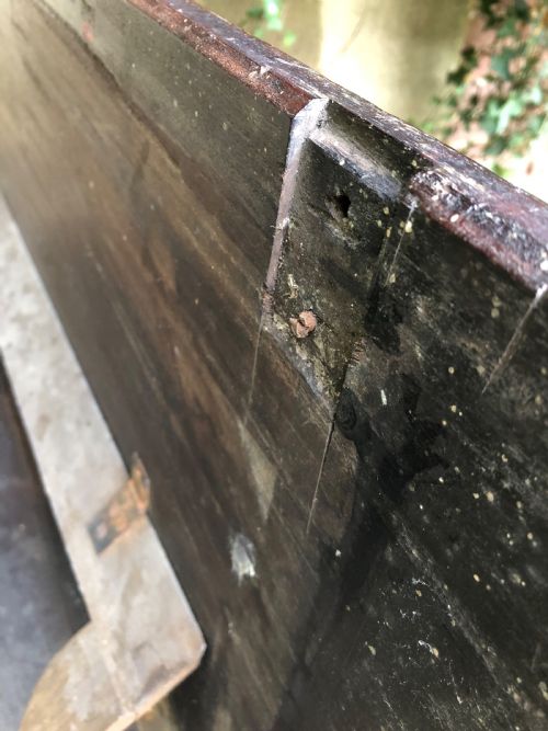 ANTIQUE DRAUGHTSMANS TABLE - ADDITIONAL PHOTO 12