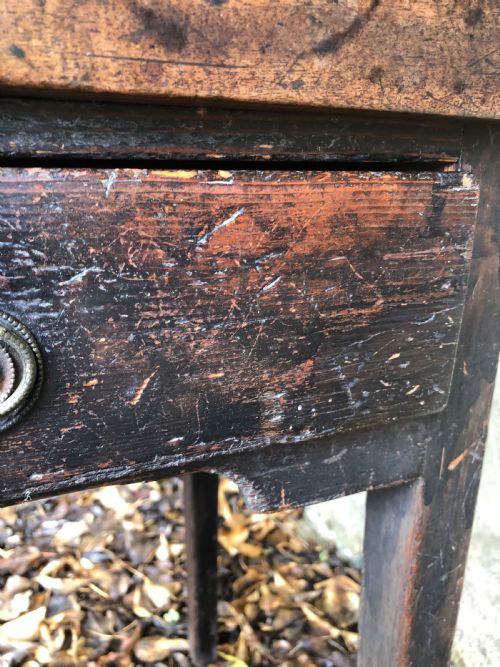 ANTIQUE DRAUGHTSMANS TABLE - ADDITIONAL PHOTO 13