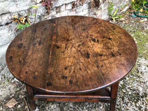 ANTIQUE CRICKET TABLE - ADDITIONAL PHOTO 5
