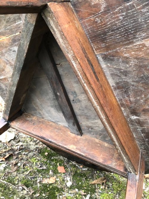 ANTIQUE CRICKET TABLE - ADDITIONAL PHOTO 8