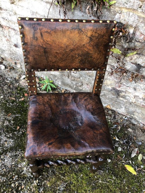 EARLY OAK DINING CHAIRS - ADDITIONAL PHOTO 11