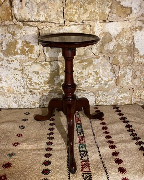 antique candle stand - CATEGORY: ANTIQUE MISCELLANEOUS - DATED 19TH CENTURY