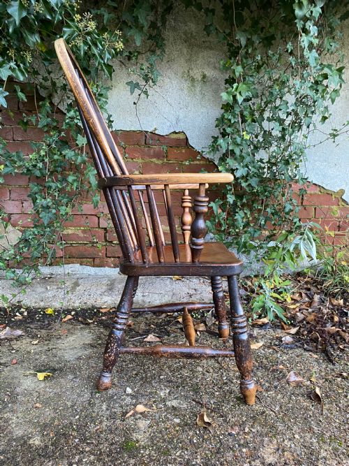 ANTIQUE WINDSOR CHAIR - ADDITIONAL PHOTO 6