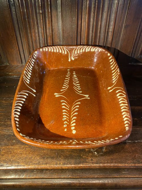 ANTIQUE SLIPWARE DISH - ADDITIONAL PHOTO 4