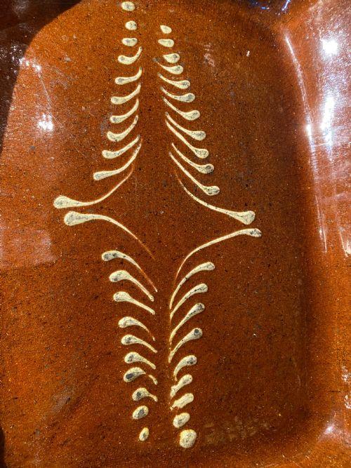 ANTIQUE SLIPWARE DISH - ADDITIONAL PHOTO 8