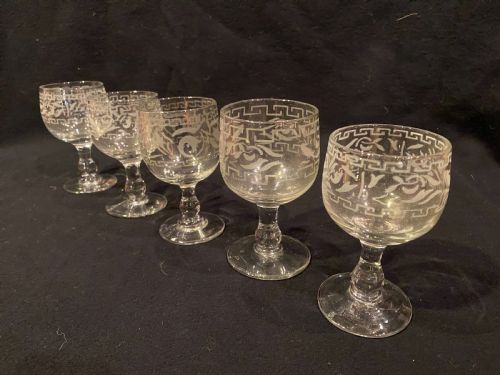 ANTIQUE WINE GLASSES - ADDITIONAL PHOTO 2