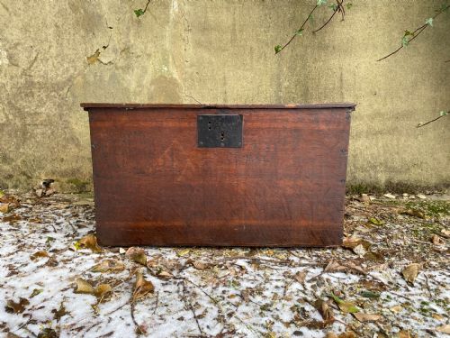 EARLY OAK MARITIME BOX - ADDITIONAL PHOTO 4