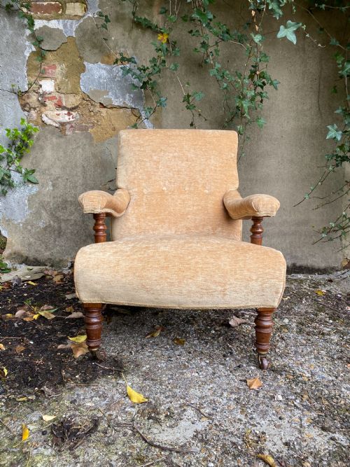 ANTIQUE OPEN ARMCHAIR - ADDITIONAL PHOTO 4