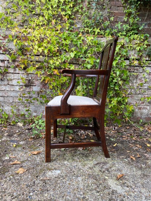 GEORGIAN MAHOGANY ARMCHAIR - ADDITIONAL PHOTO 4