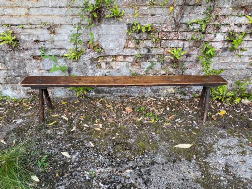 PRIMITIVE ANTIQUE BENCH - ADDITIONAL PHOTO 2
