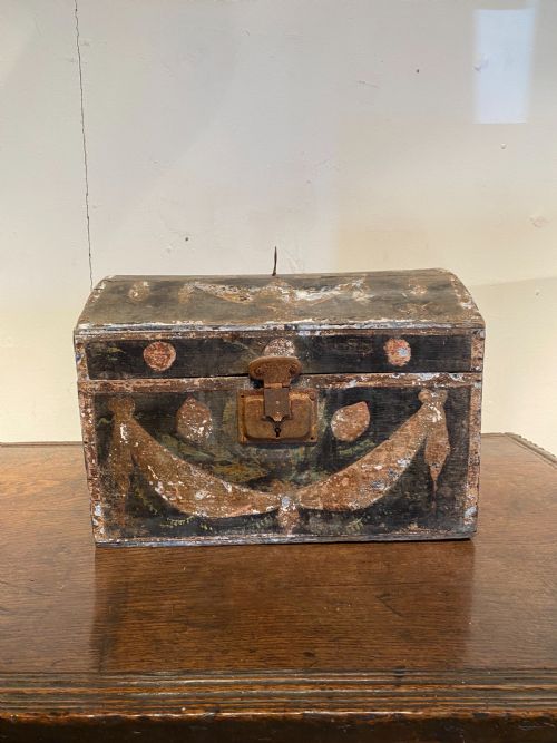 ANTIQUE MARRIAGE CHEST - ADDITIONAL PHOTO 1