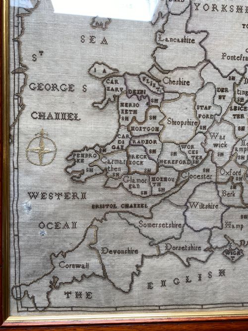 ANTIQUE MAP SAMPLER - ADDITIONAL PHOTO 3