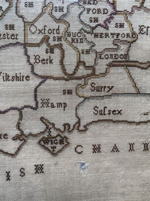 ANTIQUE MAP SAMPLER - ADDITIONAL PHOTO 6