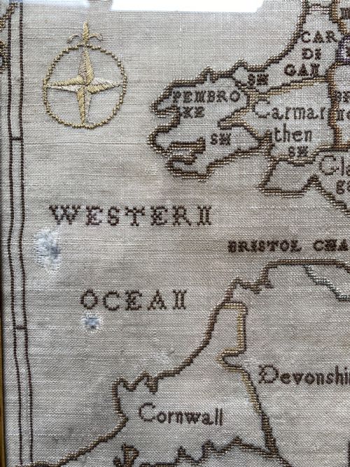 ANTIQUE MAP SAMPLER - ADDITIONAL PHOTO 7