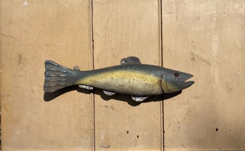 folk art fish decoy - CATEGORY: ANTIQUE MISCELLANEOUS - DATED 19TH CENTURY