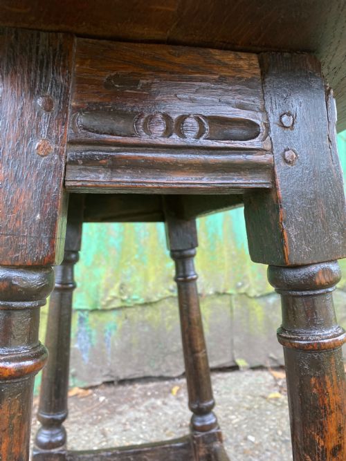 ANTIQUE OAK TABLE - ADDITIONAL PHOTO 8