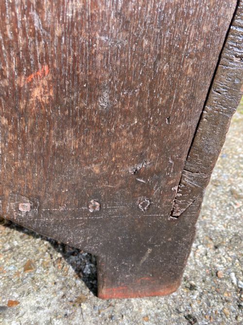 EARLY OAK COFFER - ADDITIONAL PHOTO 14