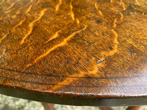 SMALL OAK GATELEG TABLE - ADDITIONAL PHOTO 3