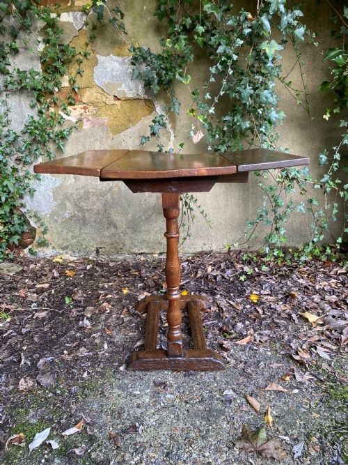 ANTIQUE ELM SIDE TABLE - ADDITIONAL PHOTO 1