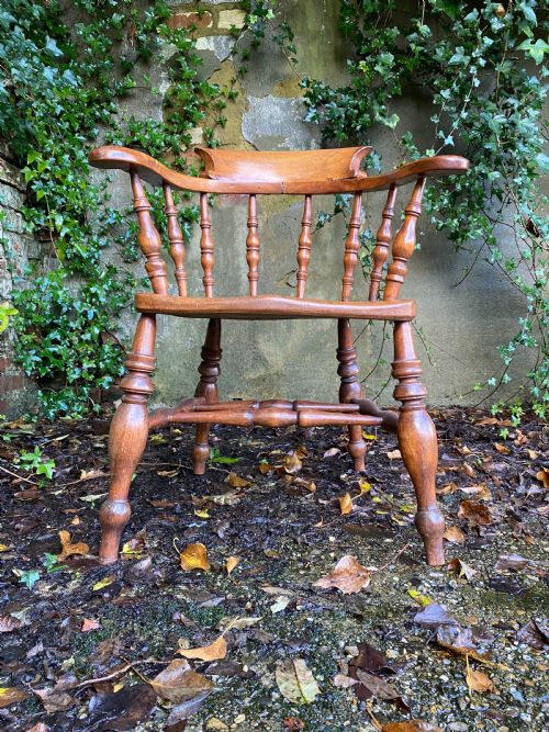 antique captains chair - CATEGORY: ANTIQUE CHAIRS - DATED 19TH CENTURY