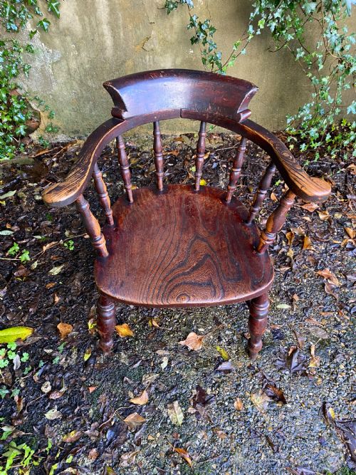 ANTIQUE CAPTAINS CHAIR - ADDITIONAL PHOTO 4