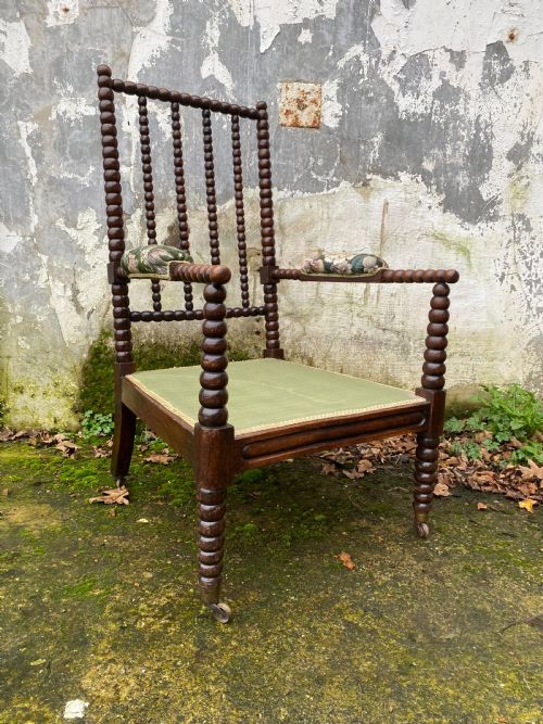 bobbin elbow chair - CATEGORY: ANTIQUE CHAIRS - DATED 19TH CENTURY