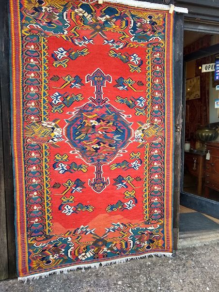 ANTIQUE PERSIAN BIDJAR KILIM