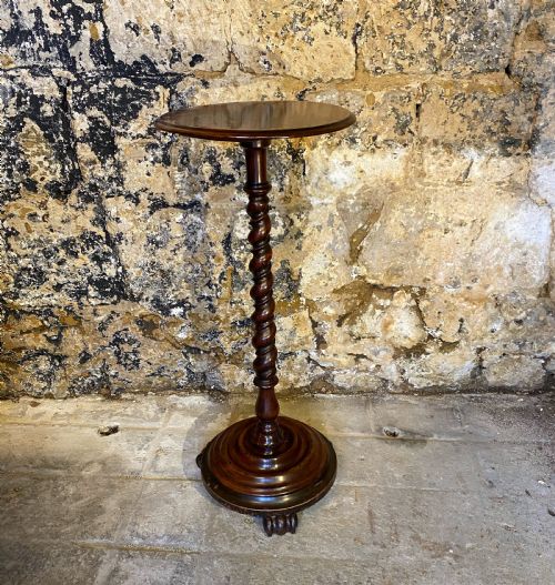 rosewood candle stand table - CATEGORY: ANTIQUE FURNITURE - DATED 19TH CENTURY