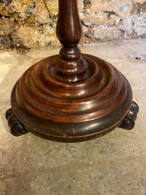 ROSEWOOD CANDLE STAND TABLE - ADDITIONAL PHOTO 3