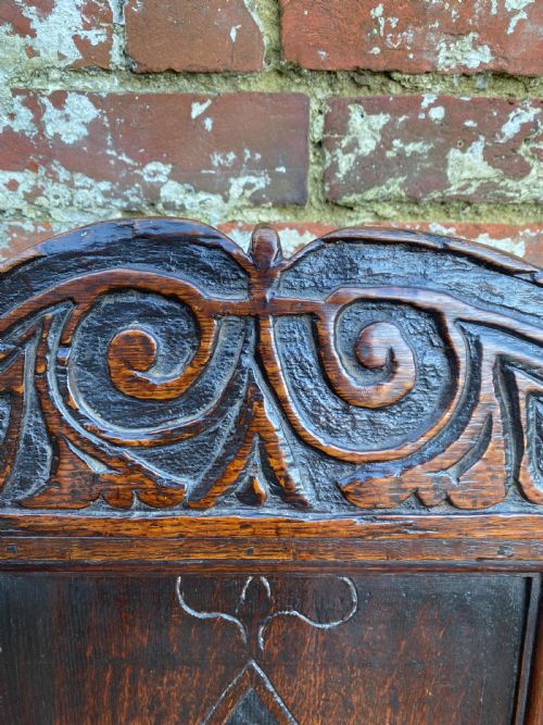 EARLY OAK WAINSCOT CHAIR - ADDITIONAL PHOTO 7