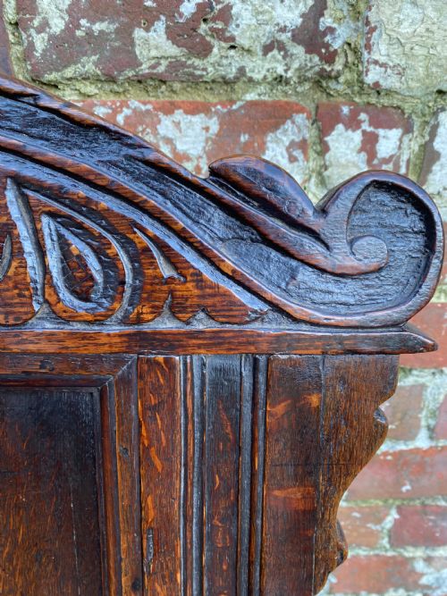 EARLY OAK WAINSCOT CHAIR - ADDITIONAL PHOTO 8