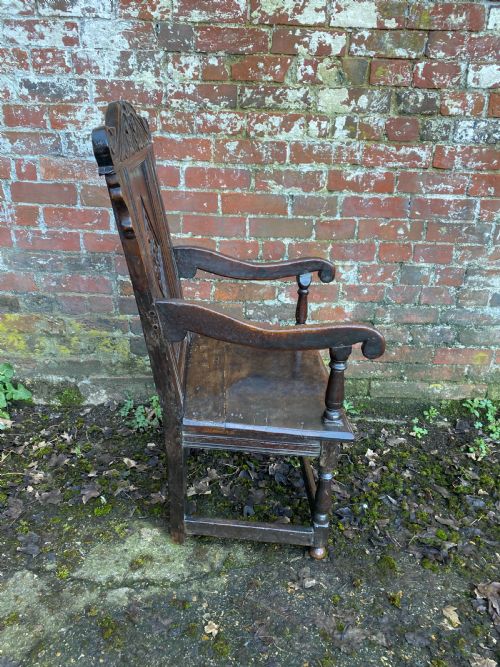 EARLY OAK WAINSCOT CHAIR - ADDITIONAL PHOTO 16