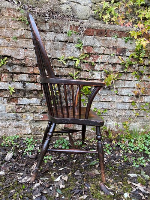 ANTIQUE WINDSOR CHAIR - ADDITIONAL PHOTO 7
