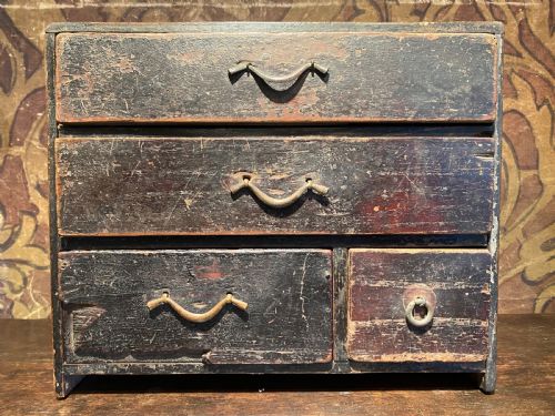 JAPANESE TABLE TOP CHEST OF DRAWERS - ADDITIONAL PHOTO 4